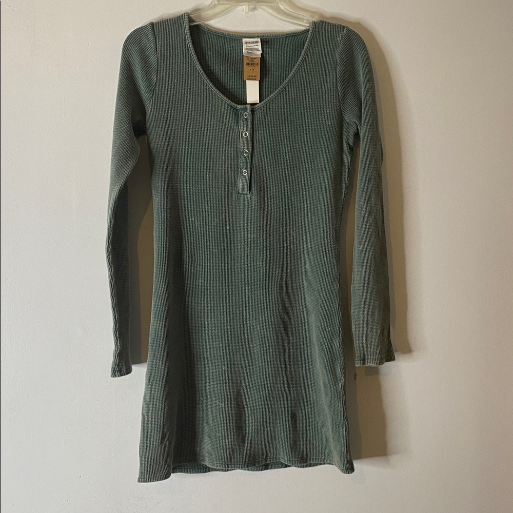 Victoria’s Secret Sleep Shirt Henley waffle weave night dress size small